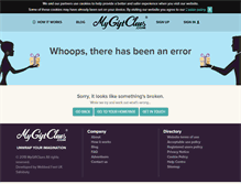 Tablet Screenshot of mygiftclues.com